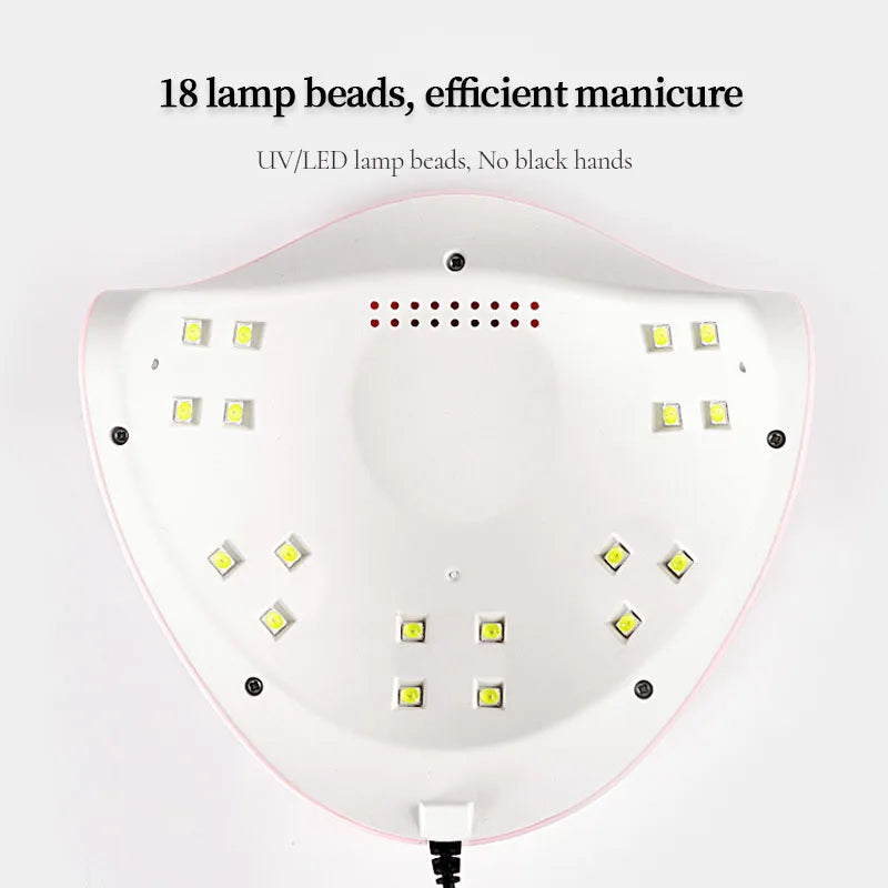 YIKOOLIN Nail Art Set With Professional LED UV Nail Lamp Gel Curing Machine Electric Nail File Drill Nail Sets Kits